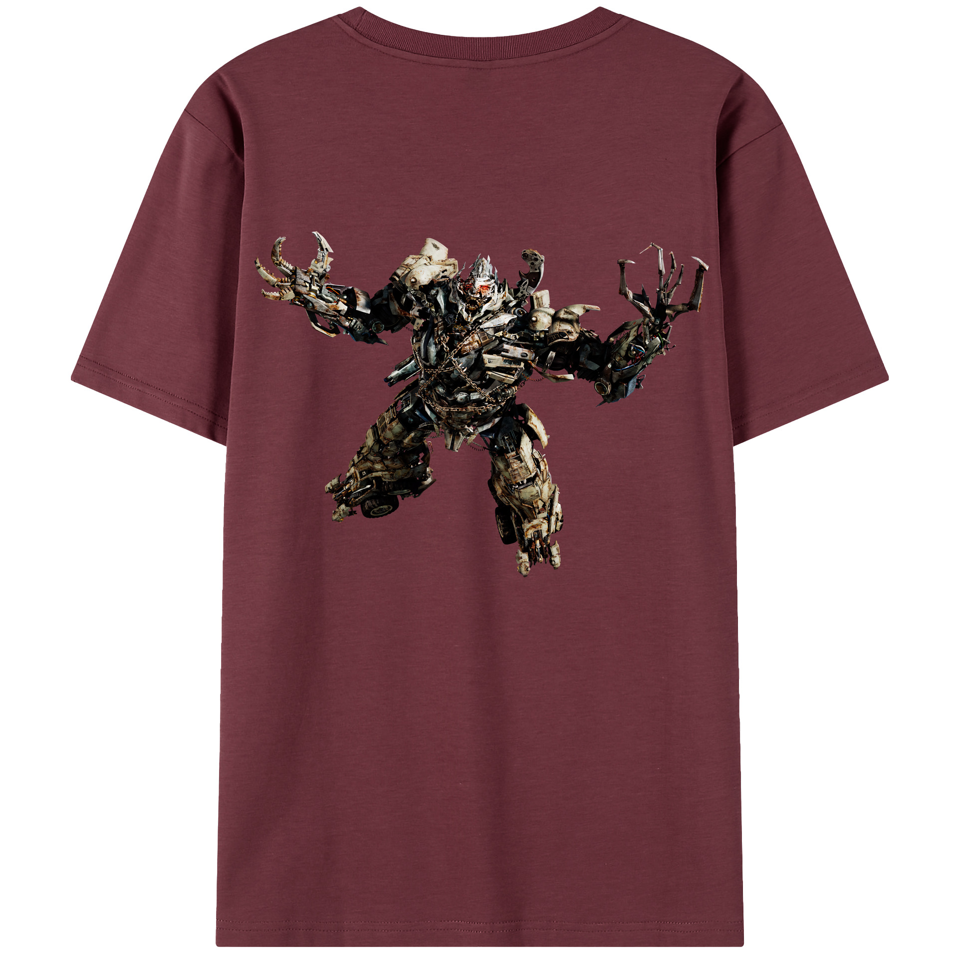 （画像用） Transformers トランスフォーマー 綿100％半袖Tシャツ（背面プリント）